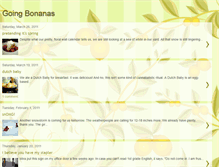 Tablet Screenshot of goingbonanas.blogspot.com