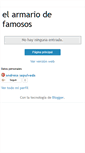 Mobile Screenshot of elarmariodefamosos.blogspot.com