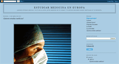 Desktop Screenshot of medicinaeneuropa.blogspot.com