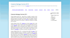 Desktop Screenshot of costumemariagehomme.blogspot.com