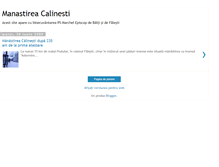 Tablet Screenshot of manastireacalinesti.blogspot.com