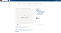 Desktop Screenshot of netaudioads-marketing-101.blogspot.com