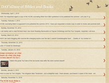 Tablet Screenshot of daysdazebibles.blogspot.com