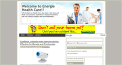 Desktop Screenshot of energiehealthcare.blogspot.com