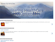 Tablet Screenshot of hearinghealthcarecenters.blogspot.com