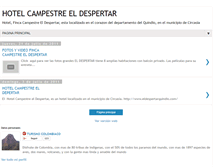 Tablet Screenshot of hotelcampestreeldespertar.blogspot.com