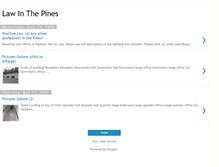 Tablet Screenshot of lawinthepines.blogspot.com