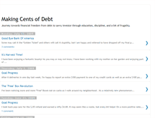 Tablet Screenshot of makingcentsofdebt.blogspot.com