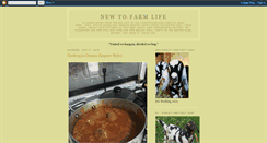 Desktop Screenshot of newtofarmlife.blogspot.com