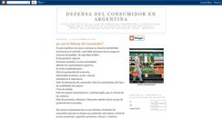 Desktop Screenshot of defensadelconsumidorenargentina.blogspot.com