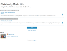 Tablet Screenshot of christianitymeetslife.blogspot.com