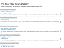 Tablet Screenshot of peartreepens.blogspot.com