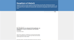 Desktop Screenshot of daughtersofataturk.blogspot.com