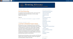 Desktop Screenshot of housingadvocacy.blogspot.com