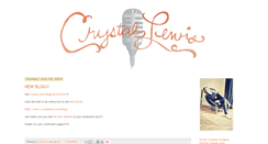 Desktop Screenshot of crystallewis.blogspot.com