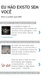 Mobile Screenshot of eunaoexistosemvoce.blogspot.com