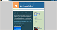 Desktop Screenshot of desultorywisdom.blogspot.com