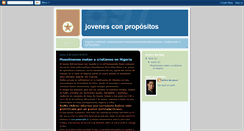Desktop Screenshot of jovenesconpropositos.blogspot.com