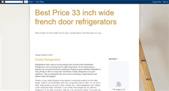 Desktop Screenshot of 33inchwidefrenchdoorrefrigerators.blogspot.com