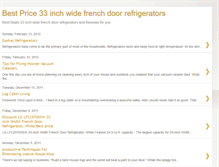 Tablet Screenshot of 33inchwidefrenchdoorrefrigerators.blogspot.com