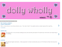 Tablet Screenshot of dollywholly.blogspot.com