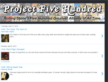 Tablet Screenshot of projectfivehundred.blogspot.com