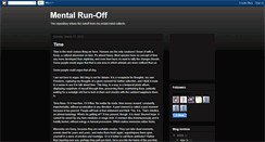 Desktop Screenshot of mental-runoff.blogspot.com