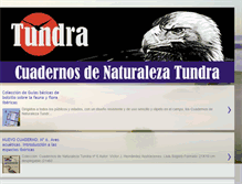 Tablet Screenshot of cuadernosdenaturalezatundra.blogspot.com