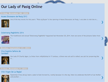 Tablet Screenshot of ourladyofpasig.blogspot.com