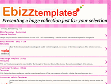 Tablet Screenshot of ebizztemplates.blogspot.com