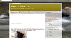 Desktop Screenshot of about-koi-fish-tattoos.blogspot.com