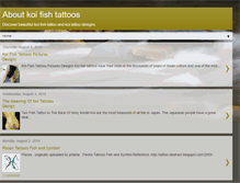 Tablet Screenshot of about-koi-fish-tattoos.blogspot.com