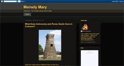 Desktop Screenshot of mainelymary.blogspot.com