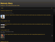 Tablet Screenshot of mainelymary.blogspot.com