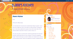 Desktop Screenshot of kitchenofelaine.blogspot.com