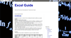 Desktop Screenshot of guideexcel.blogspot.com