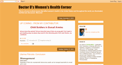 Desktop Screenshot of doctordswomenshealthcorner.blogspot.com