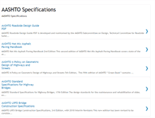 Tablet Screenshot of aashto-specifications.blogspot.com