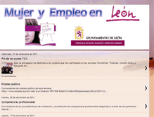 Tablet Screenshot of mujeryempleoenleon.blogspot.com