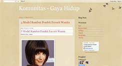 Desktop Screenshot of gayahidup2050.blogspot.com