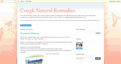 Desktop Screenshot of coughnaturalremedies.blogspot.com