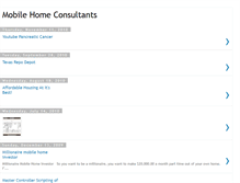 Tablet Screenshot of mobilehomeconsultants.blogspot.com