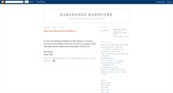 Desktop Screenshot of bareboneshardcore.blogspot.com