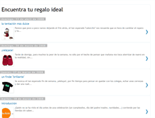 Tablet Screenshot of encuentra-tu-regalo-ideal.blogspot.com