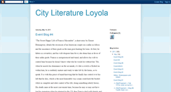 Desktop Screenshot of loyolacityliterature.blogspot.com