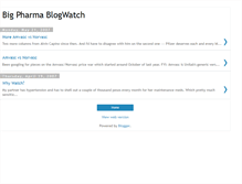 Tablet Screenshot of pharmablogwatch.blogspot.com
