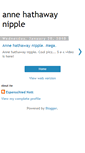 Mobile Screenshot of annehathawaynippleblogspkv.blogspot.com