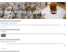 Tablet Screenshot of adventuresinfoodland.blogspot.com