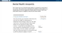 Desktop Screenshot of mentalhealthviewpoints.blogspot.com