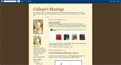 Desktop Screenshot of caliopesmusings.blogspot.com